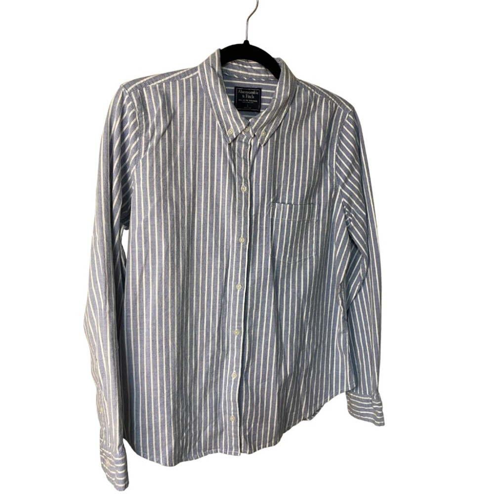 Abercrombie & Fitch Striped Boyfriend Shirt